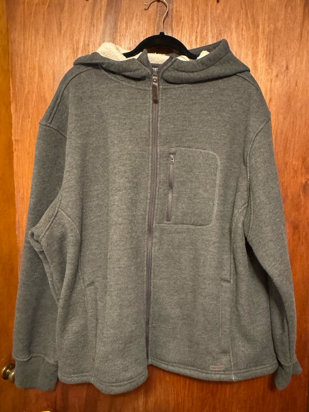 Smith’s Workwear Sherpa Lined Full Zip Hooded Men’s Jacket Size 2XL